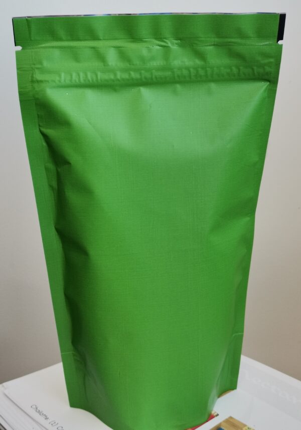 Bolsa doypack verde, 200 gr